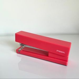 Poppin full strip stapler, Hot Pink